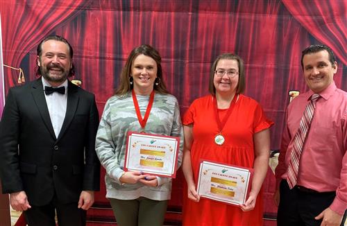 Left to Right: Dr. Branch, Jennifer Sparks, Stephanie Fabin, Mr. Psyzkowski