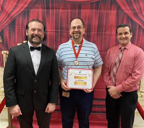 Left to Right: Dr. Branch, Eric Wolford, Mr. Psyzkowski